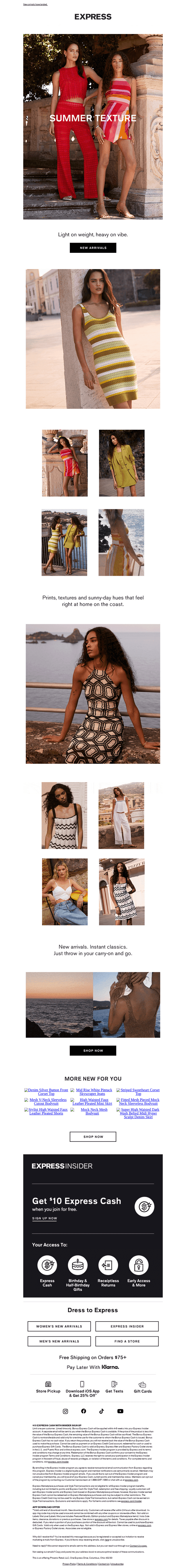 JUST IN: Crochet. Linen. Poplin.