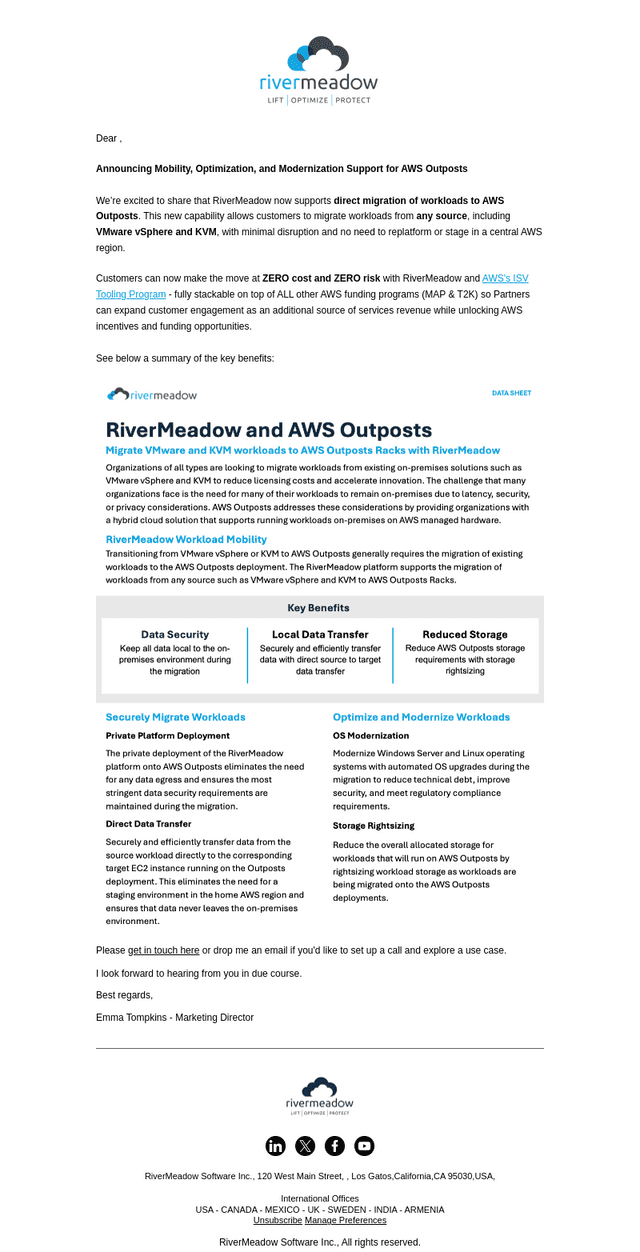 RiverMeadow email from Tue, Jun 10, 2025