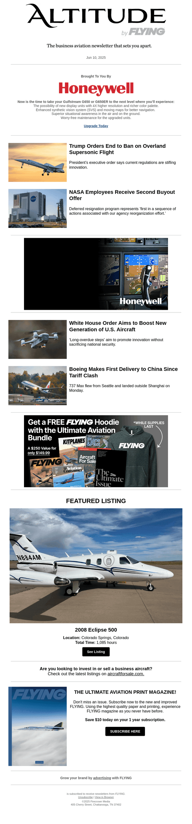 Flying Magazine email from Tue, Jun 10, 2025