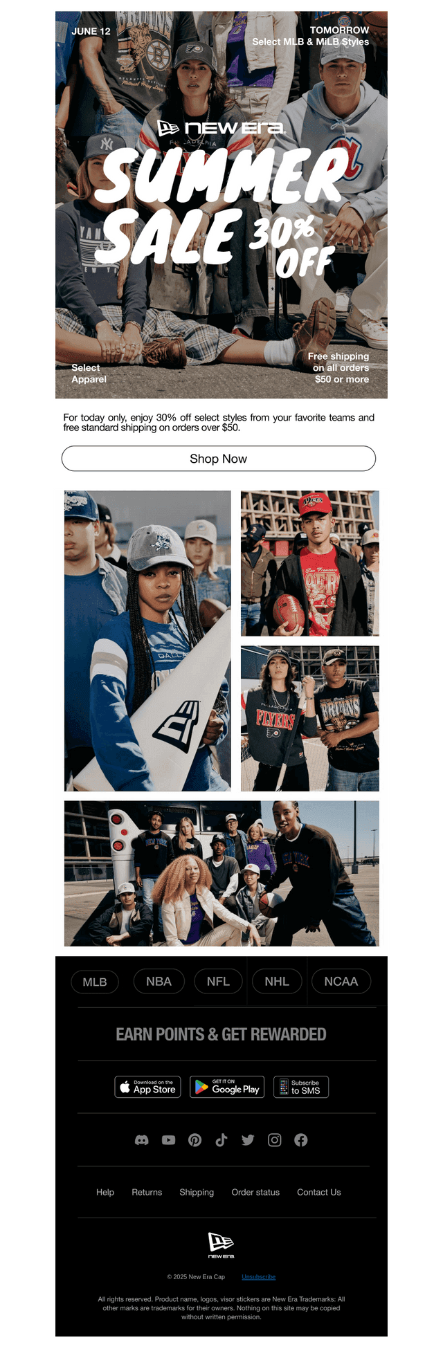 New Era Cap email from Thu, Jun 12, 2025