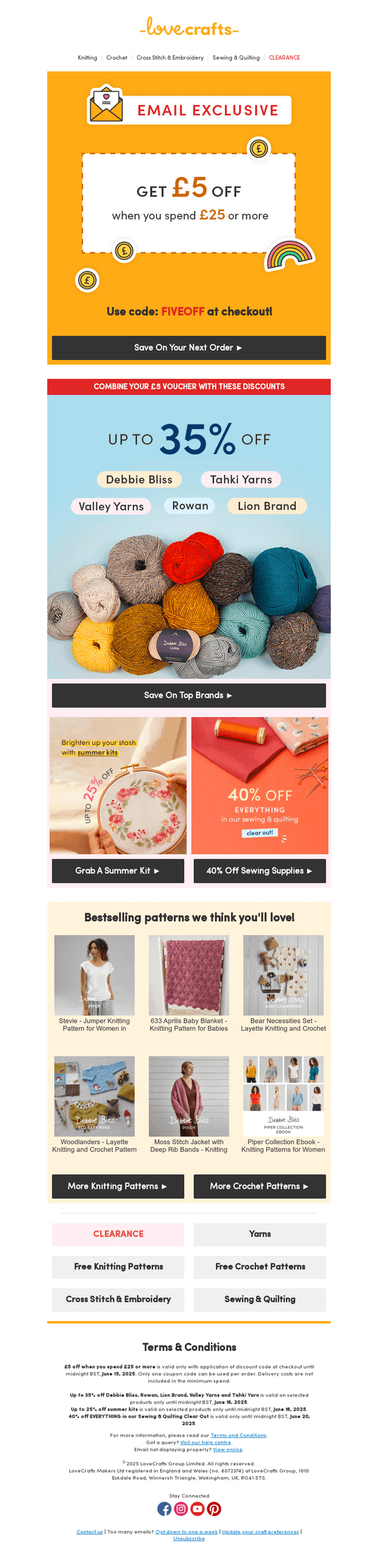 You've got a £5 voucher!