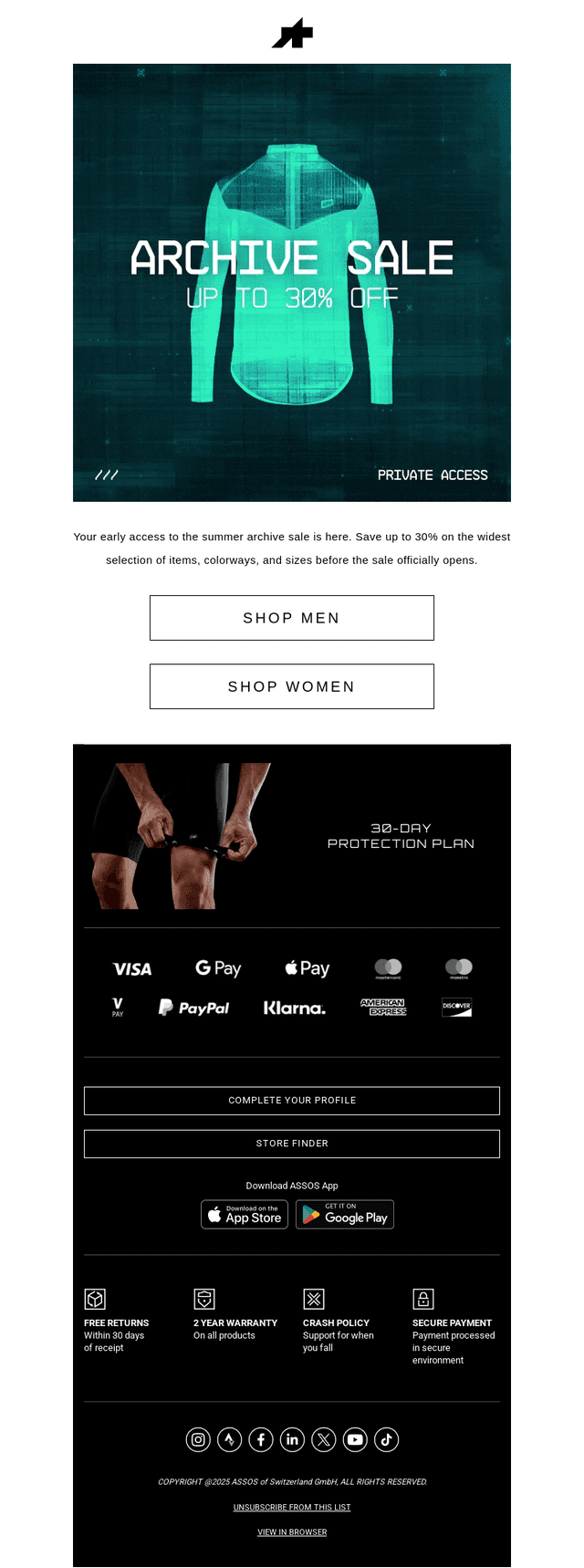 SS25 Archive Sale // Private Access