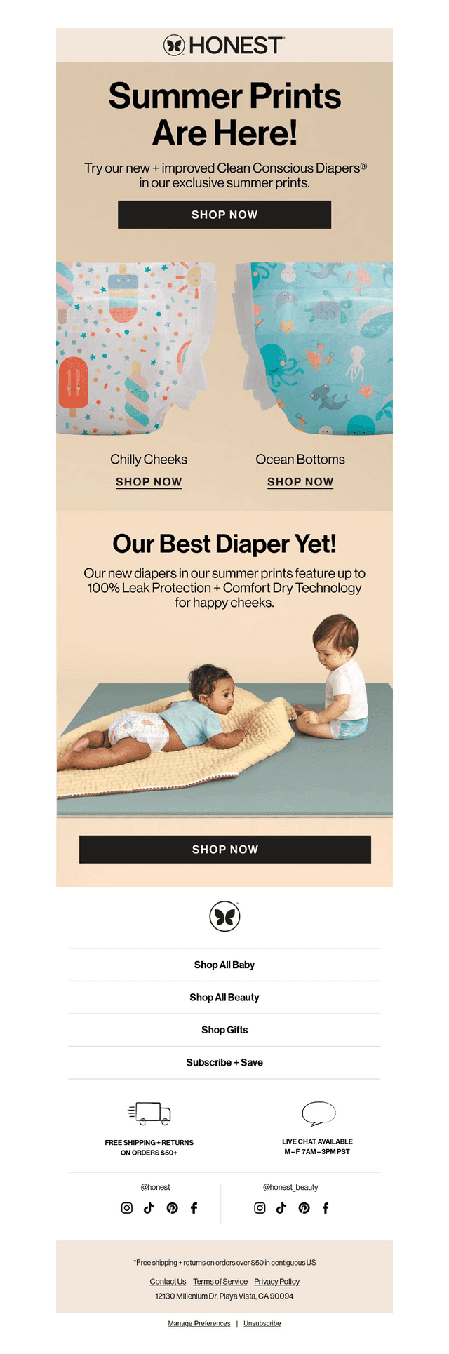 Honest Company email from Fri, Jun 13, 2025