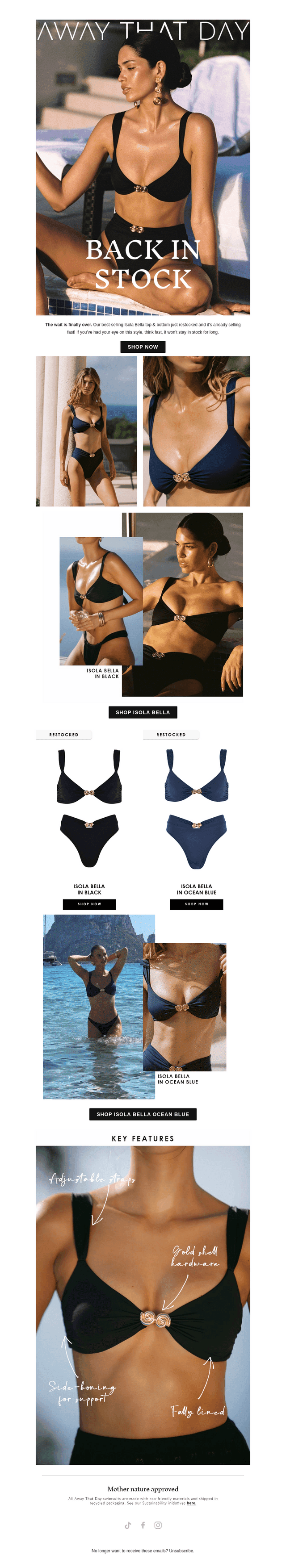 ISOLA BELLA RESTOCK 🐚