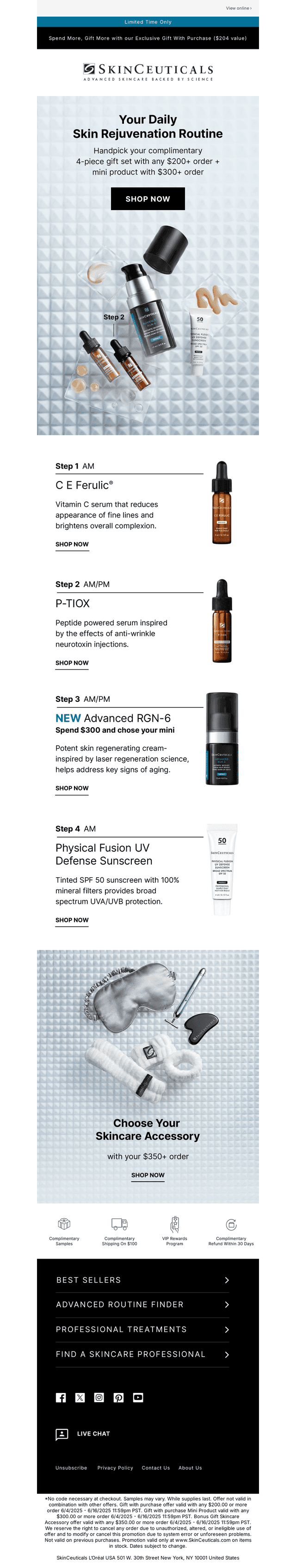 Find Your Complimentary Routine Inside