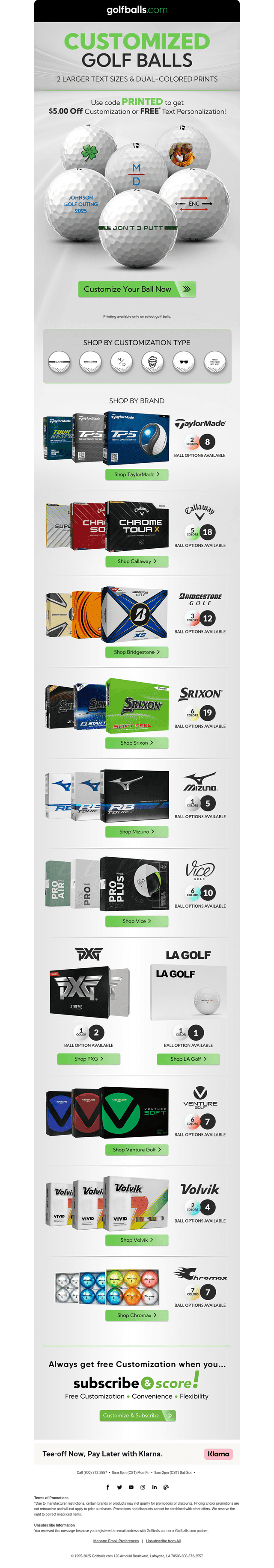 Why Settle for Plain Golf Balls? Free Personalization Inside
