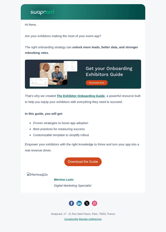 Swapcard email from Tue, Jun 17, 2025