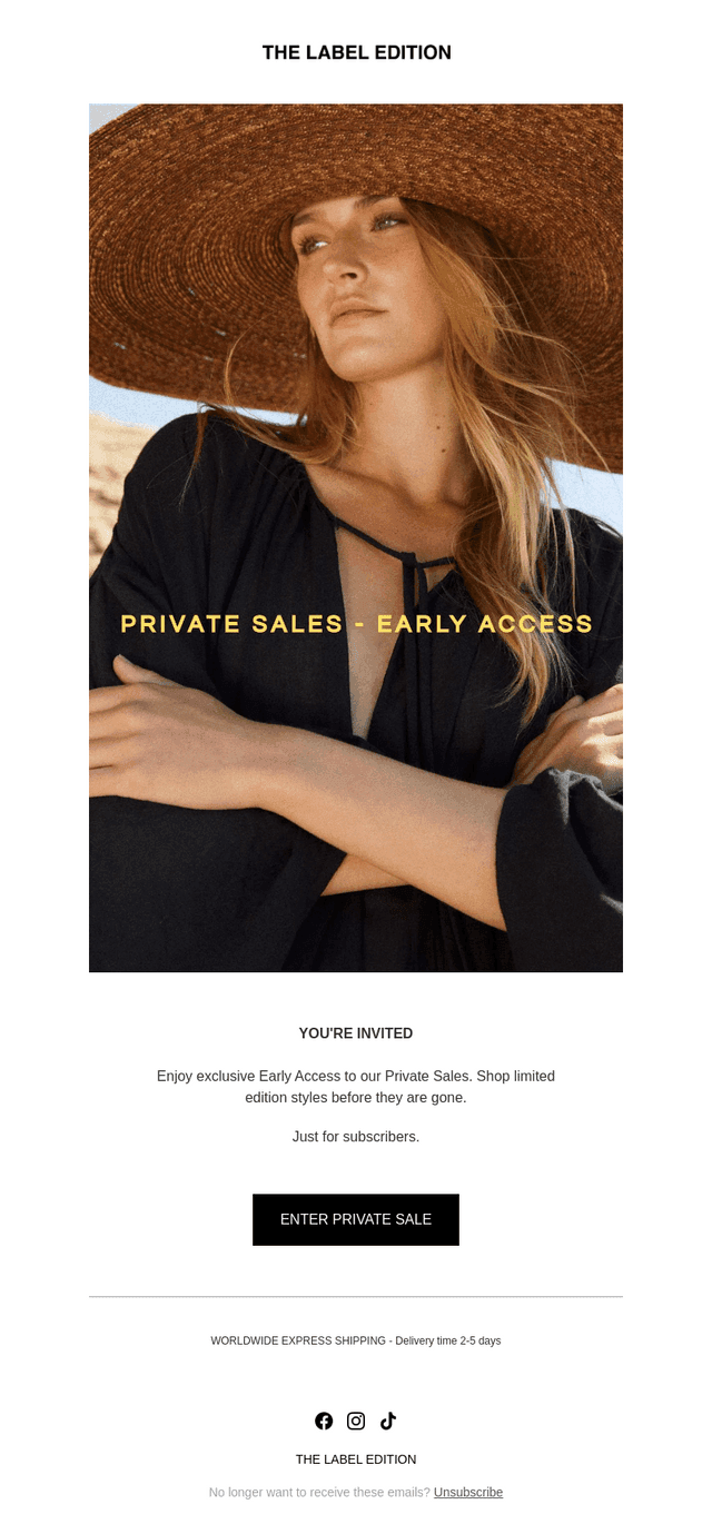 Early Access to Private Sales