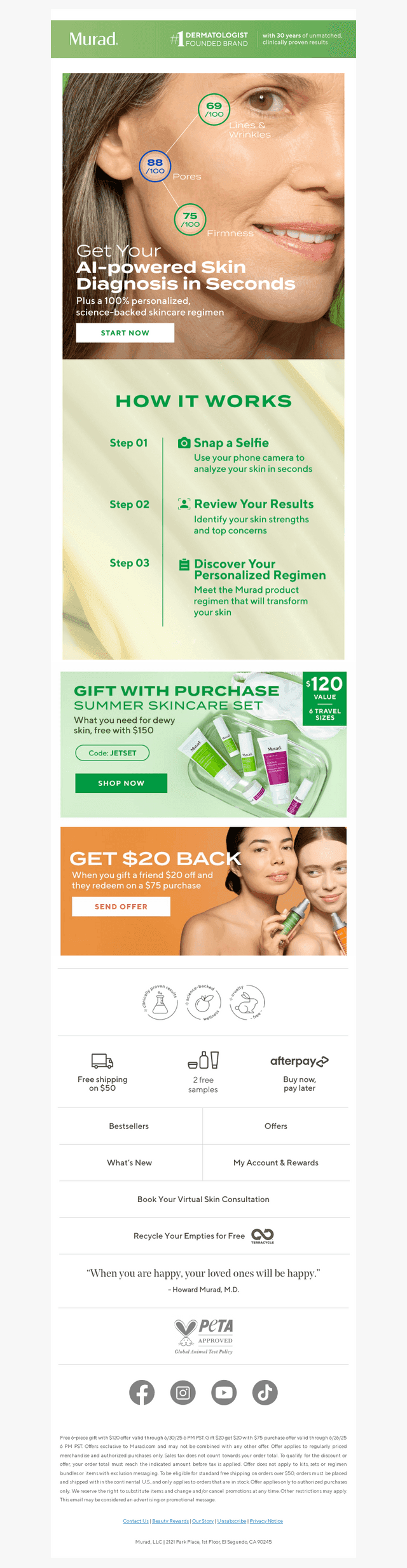 Reveal your customized skincare regimen