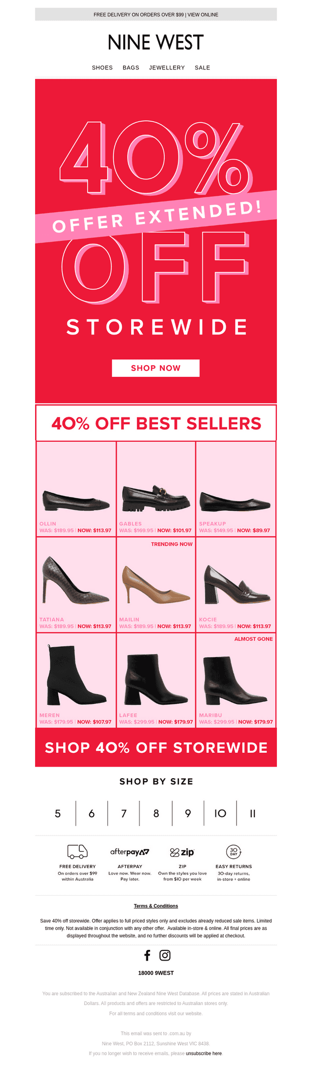 PSA: 40% OFF STOREWIDE EXTENDED