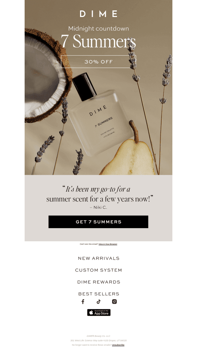 30% off 7 Summers ends soon!