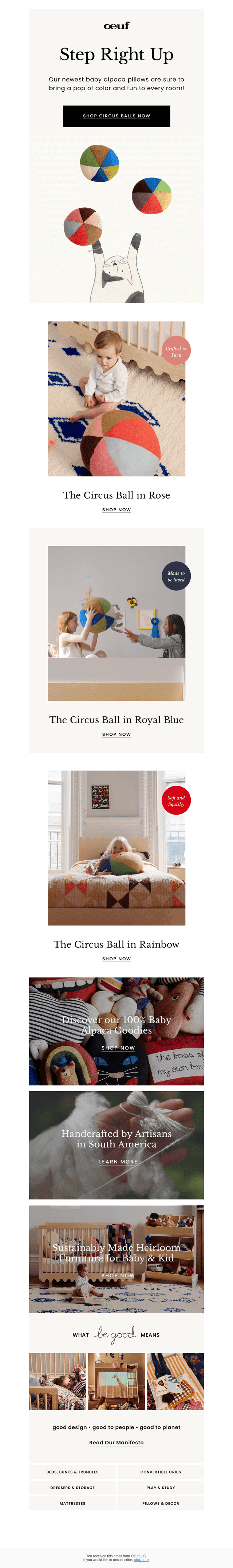 New Arrival: Circus Ball Pillows 🎪