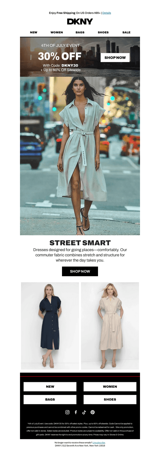 Enjoy 30% Off With Code: DKNY30