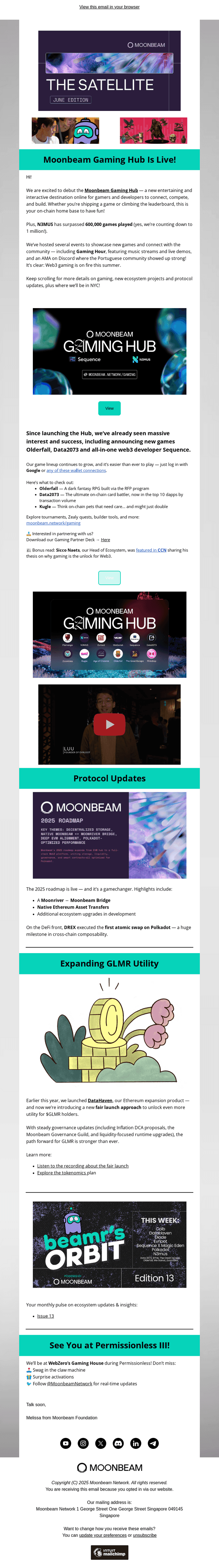 Moonbeam Network email from Mon, Jun 23, 2025