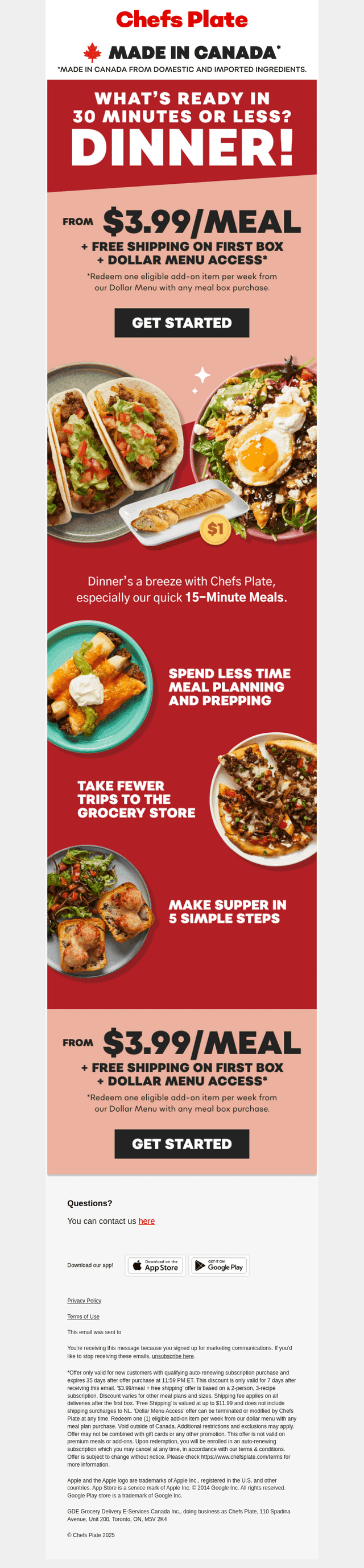 Homemade meals in a flash