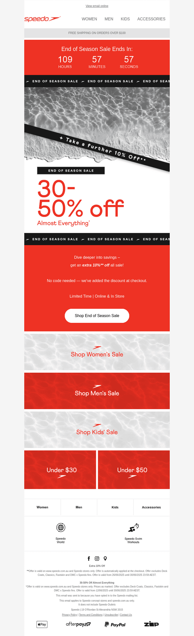 Make a Bigger Splash – Extra 10% Off Sale Items