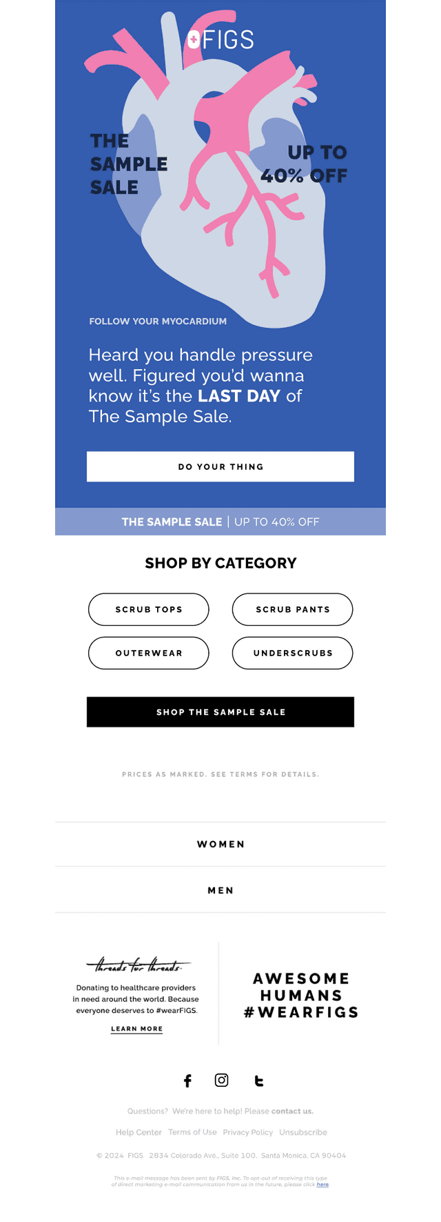 FINAL DAY—UP TO 40% OFF