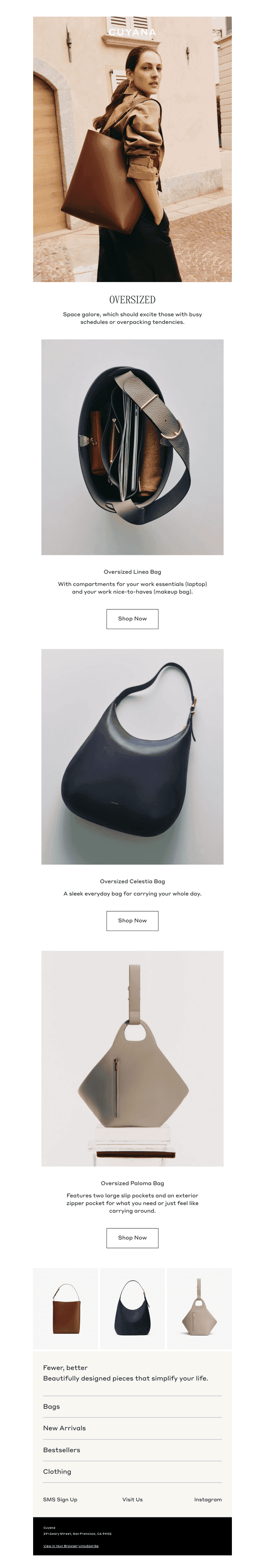 Oversized Bags