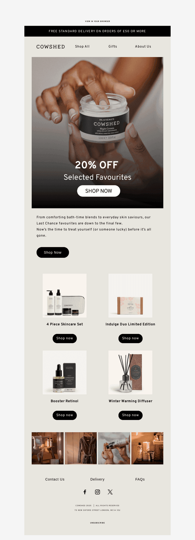 20% Off Selected Favourites: final few remaining