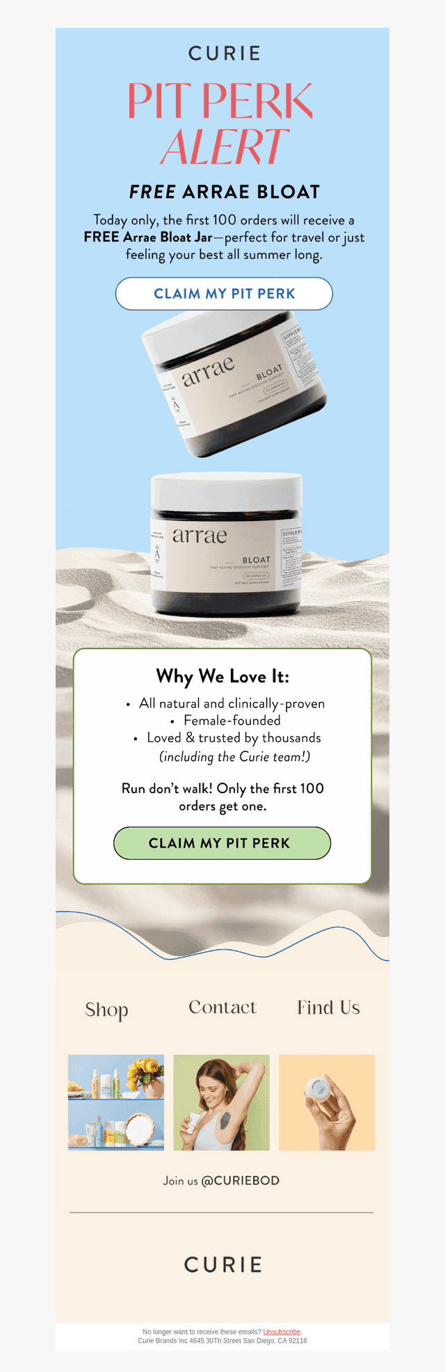 FREE GIFT: ARRAE BLOAT