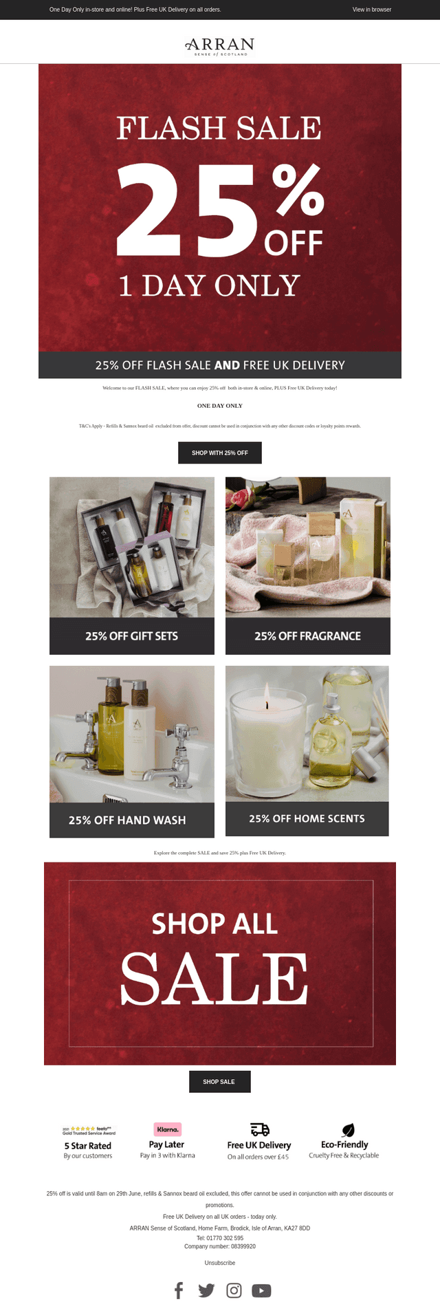 Flash Sale ⚡ 25% Off & Free Delivery