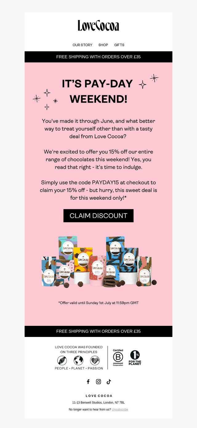 Pay Day Weekend Deals Inside!