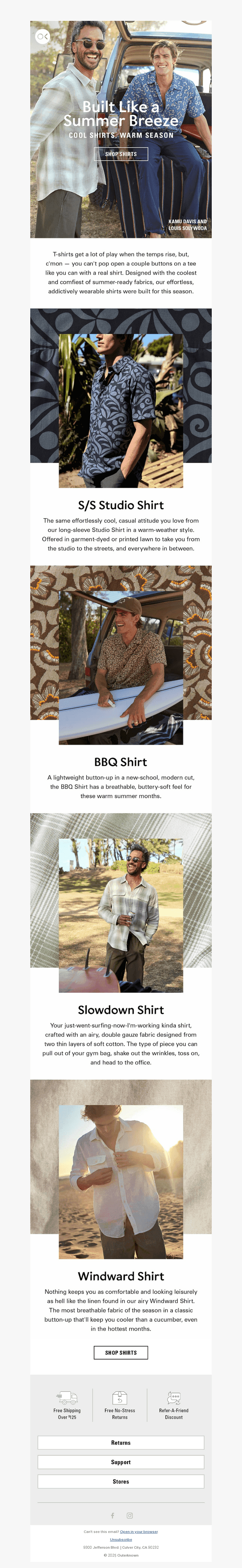Shirts as Easy as a Summer Breeze