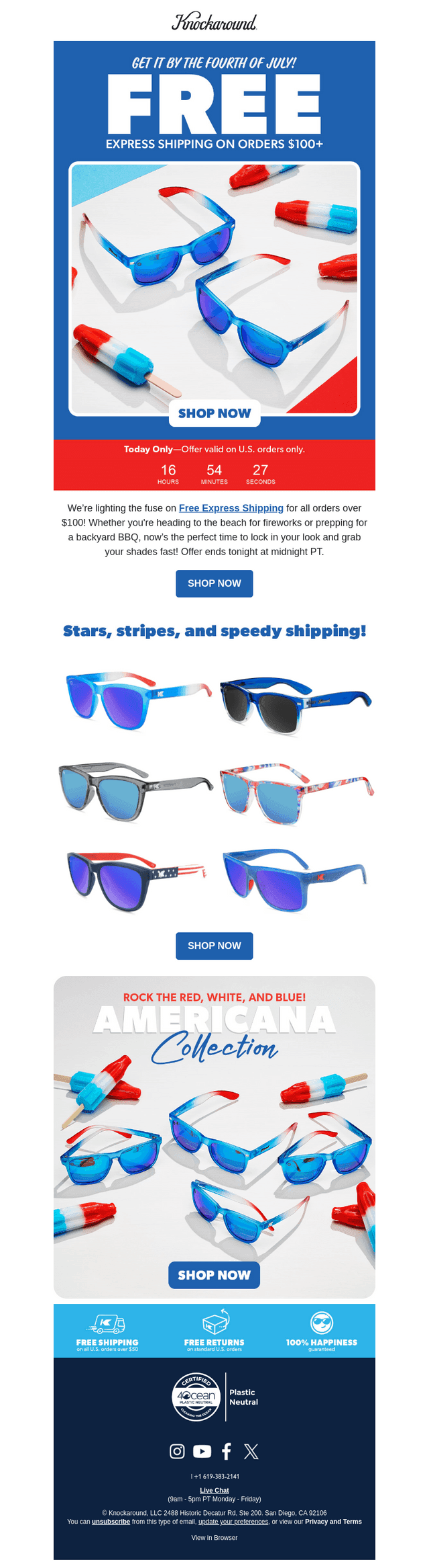 Free Express Shipping 🇺🇸 Look Sharp by the 4th!
