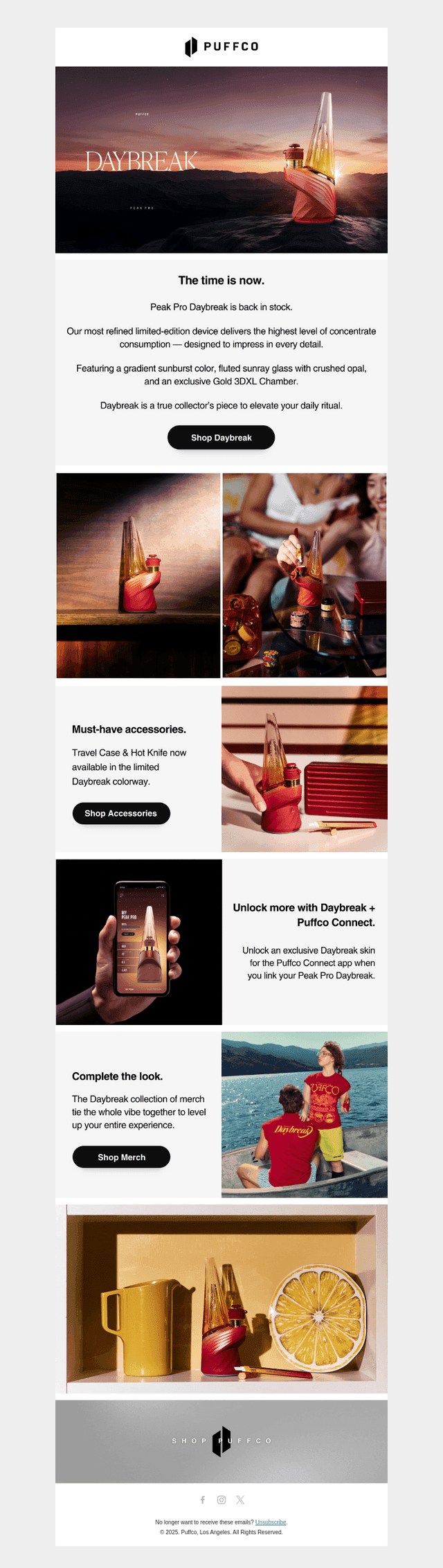 Puffco email from Mon, Jun 30, 2025