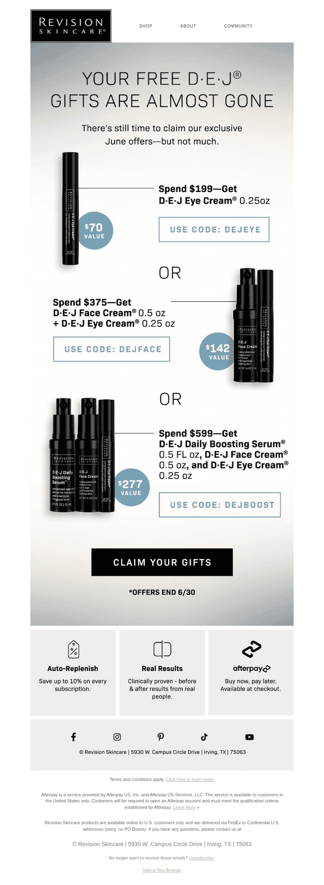 Last Call for Your D·E·J® Routine!