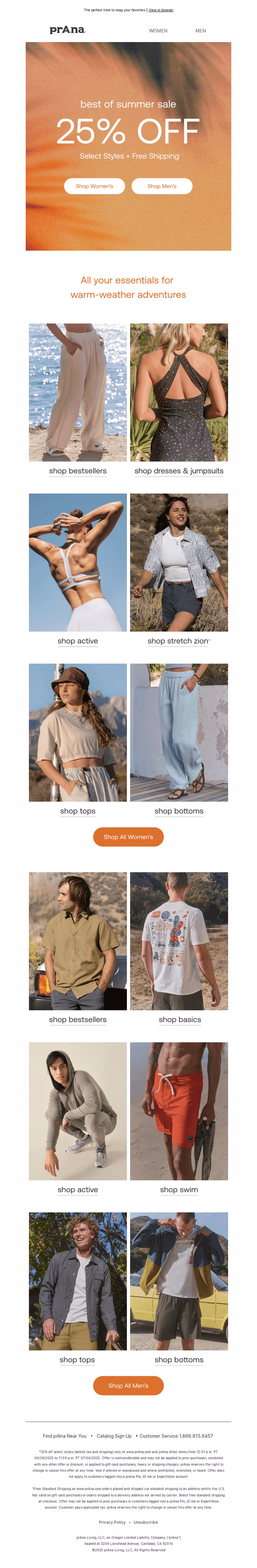25% Off Summer Essentials