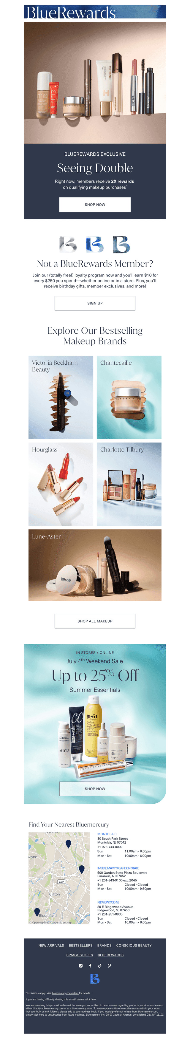 Earn double the rewards on makeup ‼️