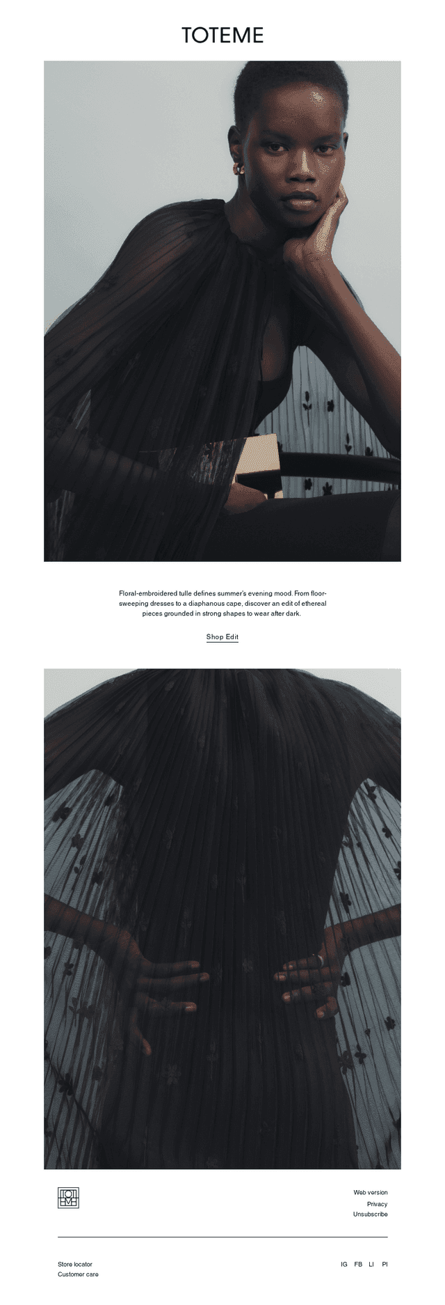 Ethereal evening pieces