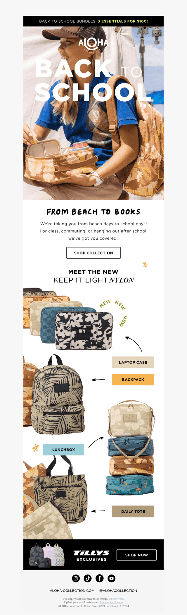 ALOHA Collection email from Tue, Jul 1, 2025