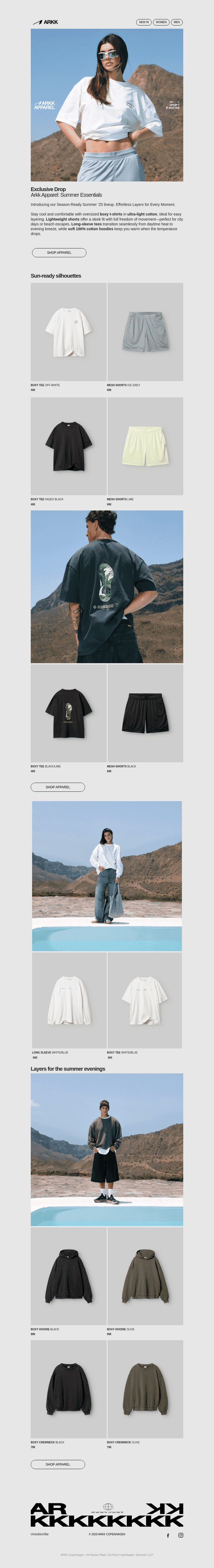 Arkk Apparel: Summer Essentials