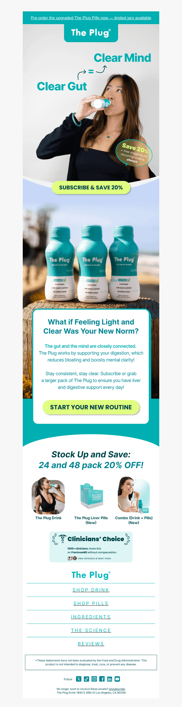 Friend, start the month clear (not bloated).