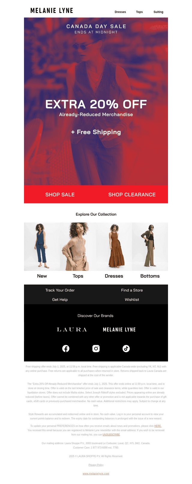 Extra 20% off + free shipping