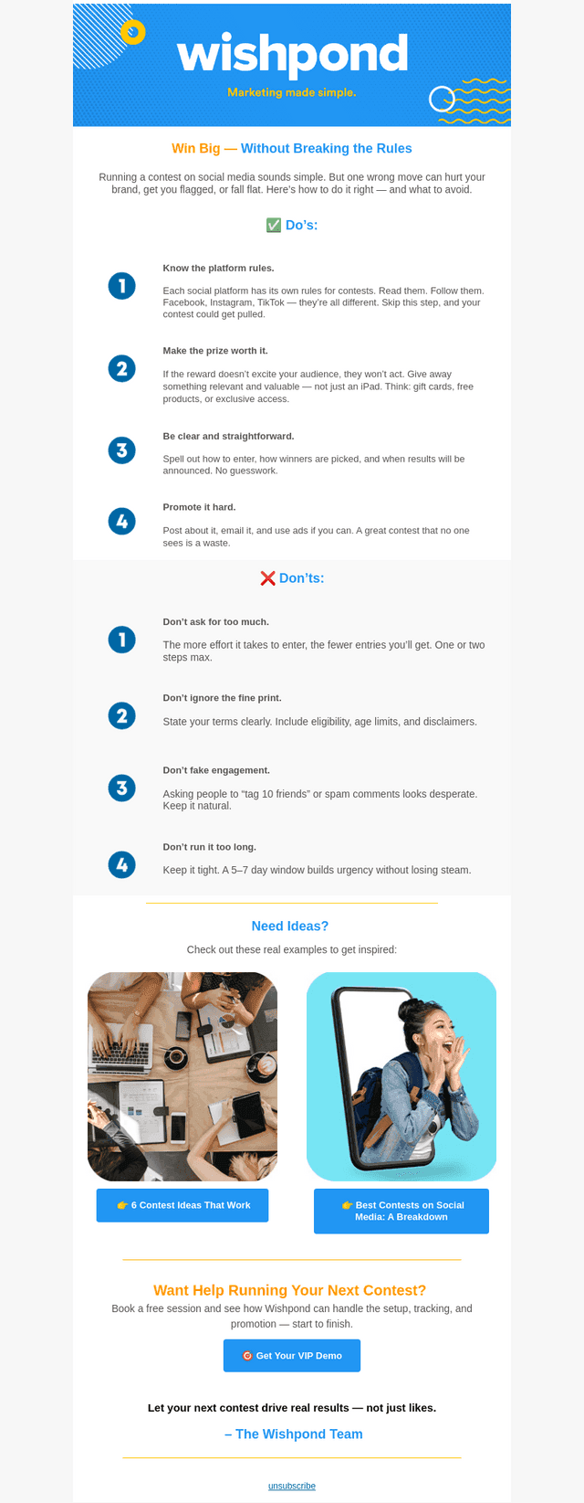Wishpond email from Wed, Jul 2, 2025