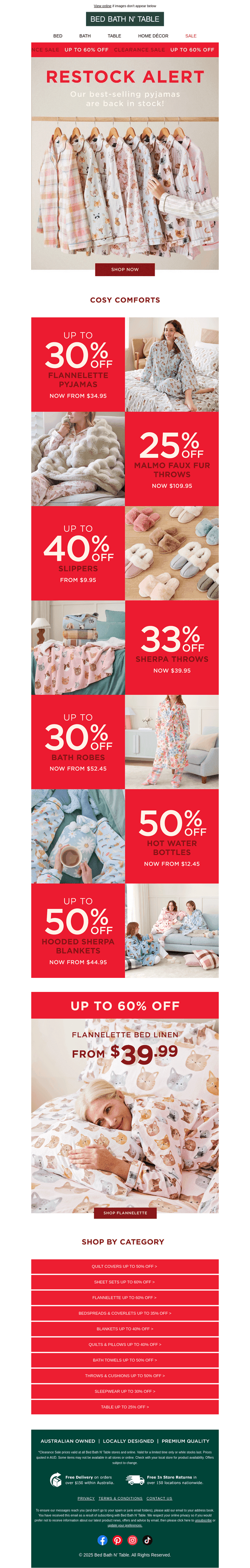 RESTOCK ALERT: Our best-selling pyjamas are back!