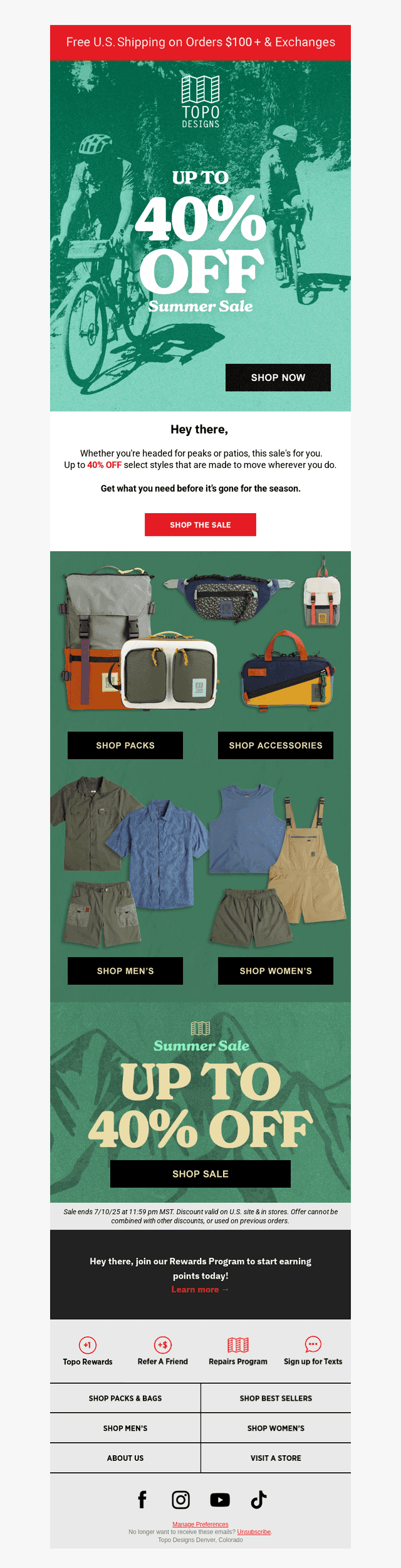 ⚡  Up to 40% OFF Select Styles