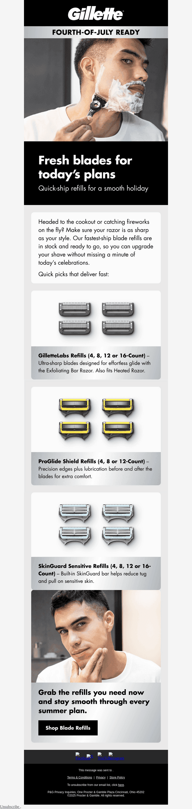 Need fresh blades? We’ve got you.