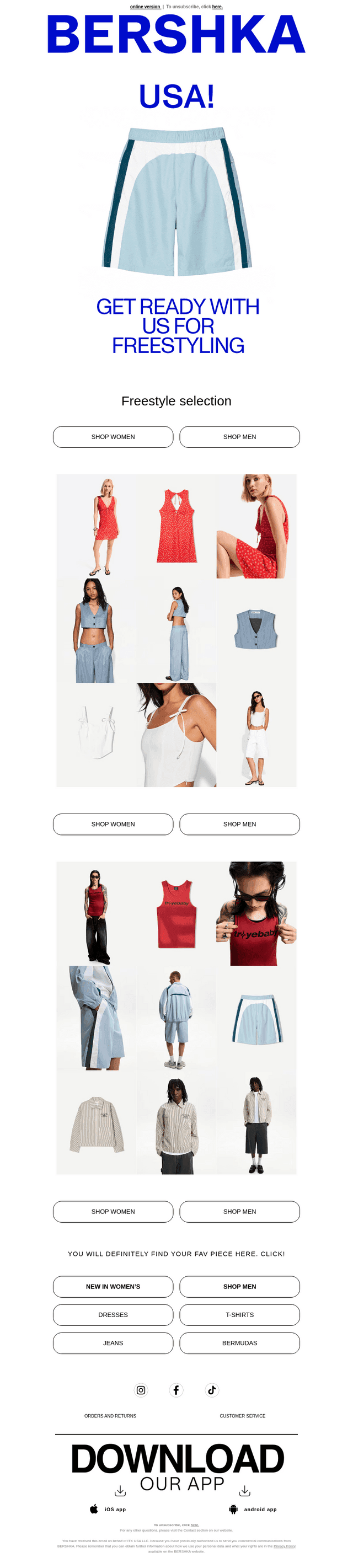 Bershka email from Fri, Jul 4, 2025