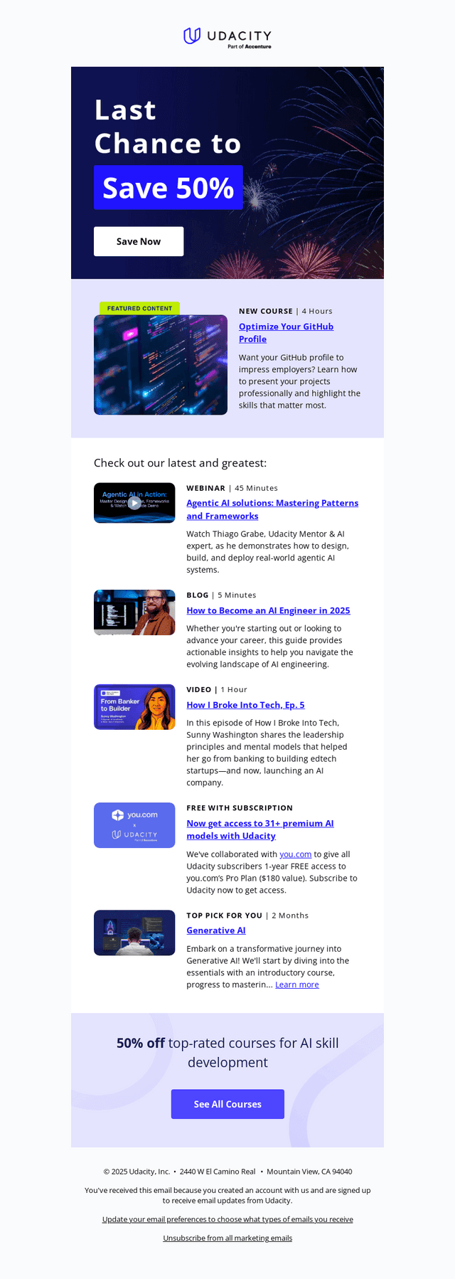 Udacity email from Sat, Jul 5, 2025