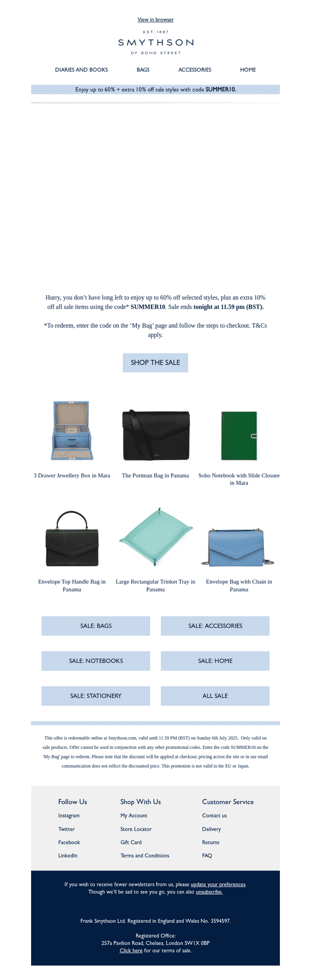 Summer Sale: ends tonight