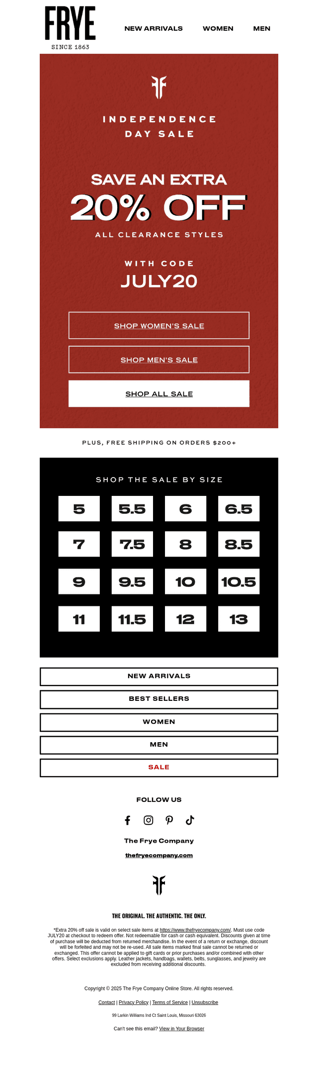 Take 20% Off Clearance While You Still Can