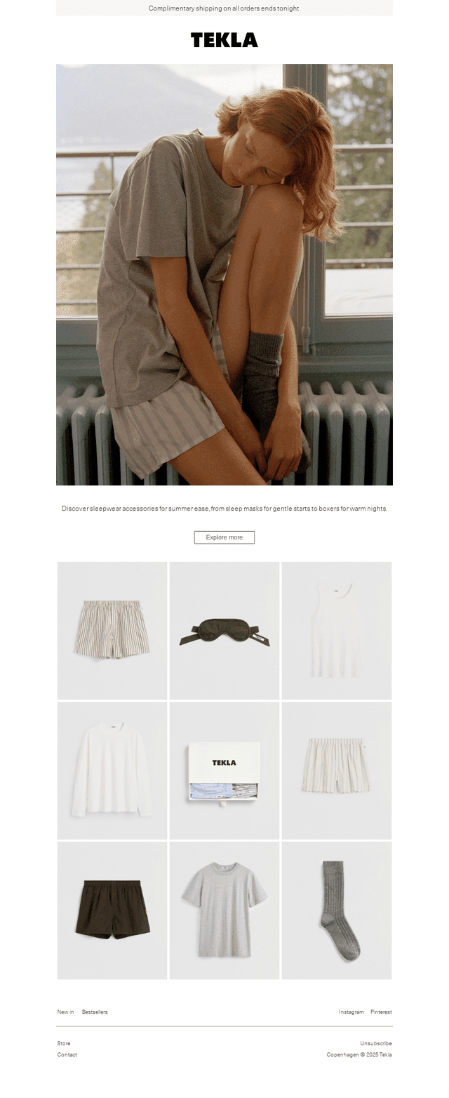 Sleepwear accessories for summer ease