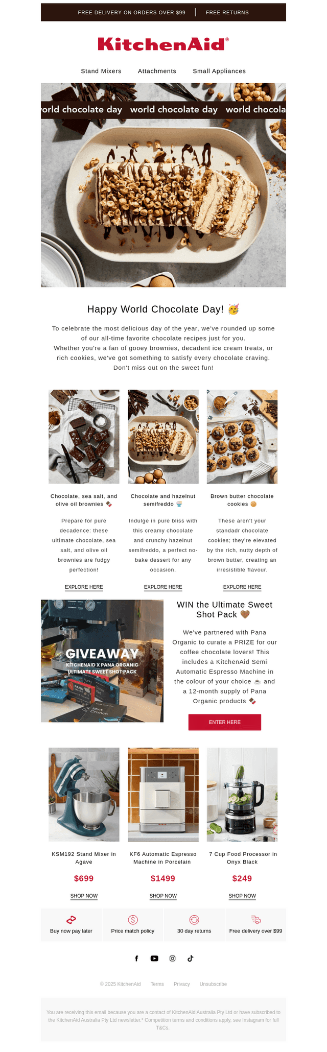 KitchenAid Australia & New Zealand email from Mon, Jul 7, 2025