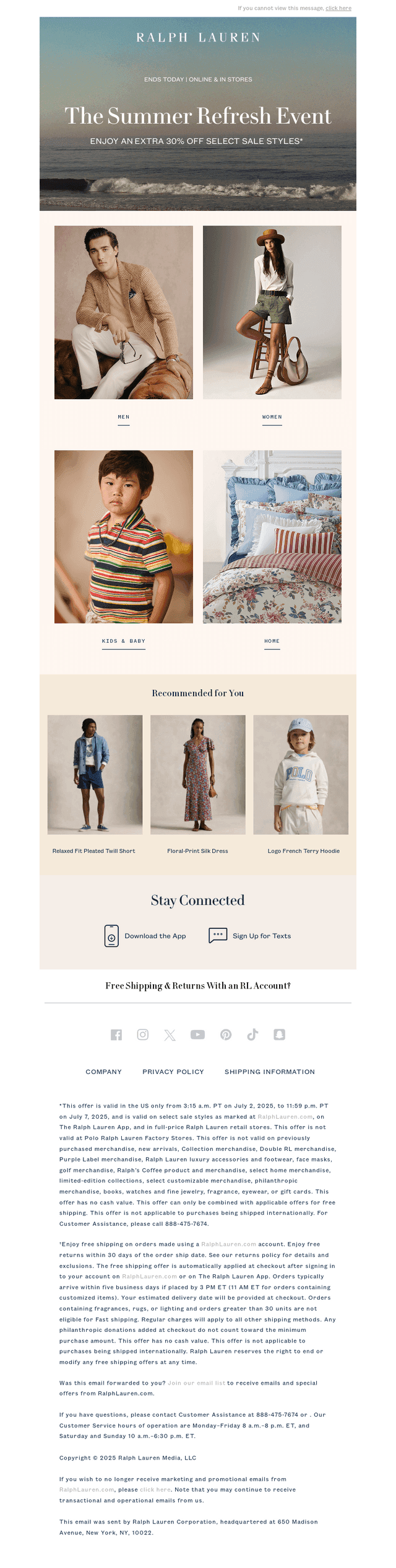 Your Summer Wardrobe: Extra 30% Off