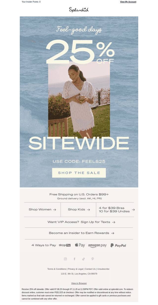 25% Off Sitewide—Ready to Feel Good?