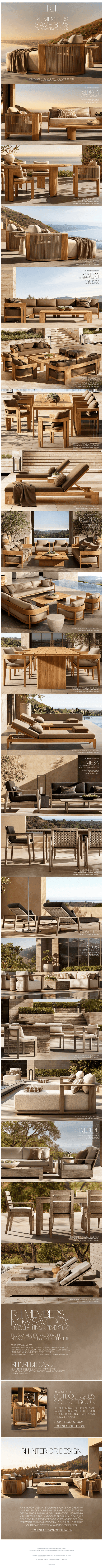 Restoration Hardware email from Tue, Jul 8, 2025